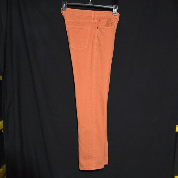 Sid Mashburn Made in USA Slim Straight 5 Pocket Pant - Peach - Sz 34x32 - Picture 7 of 8
